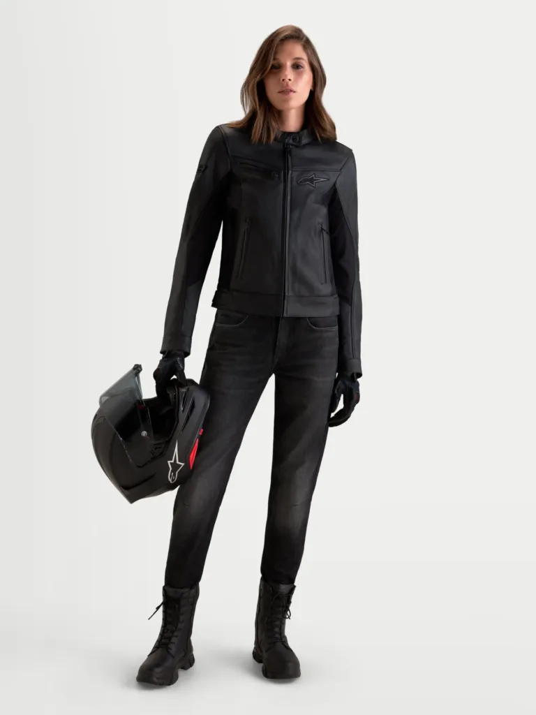 Alpinestars Stella Maver-X Leather Jacket - official product gallery photo 4