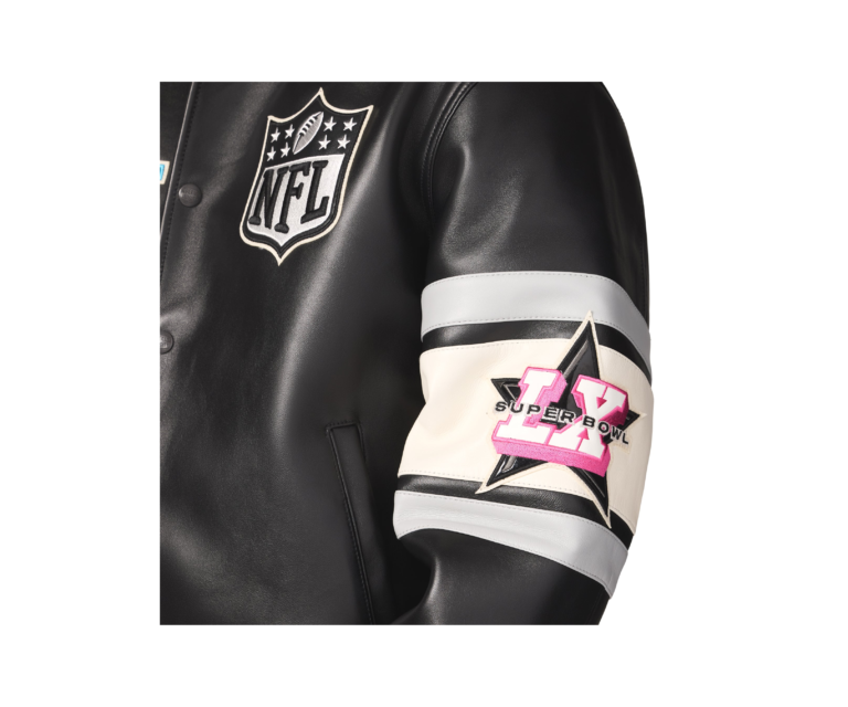 Avirex avirex x starter super bowl lx leather jacket in black - photo 7