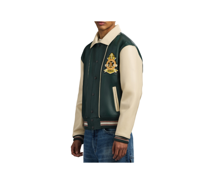 Avirex chief high hawk varsity jacket in hunter - photo 3