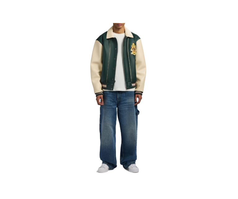 Avirex chief high hawk varsity jacket in hunter - photo 5