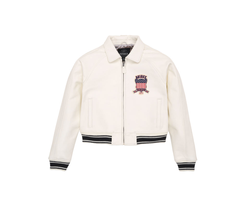 Avirex Cropped Icon Jacket – Snow White