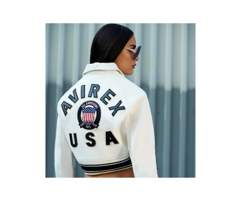 Avirex cropped icon jacket in snow white - photo 11