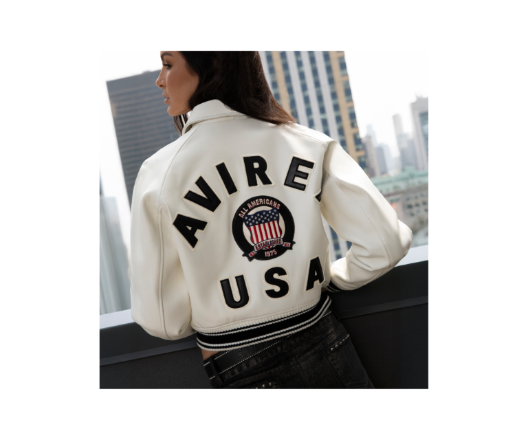 Avirex cropped icon jacket in snow white - photo 12