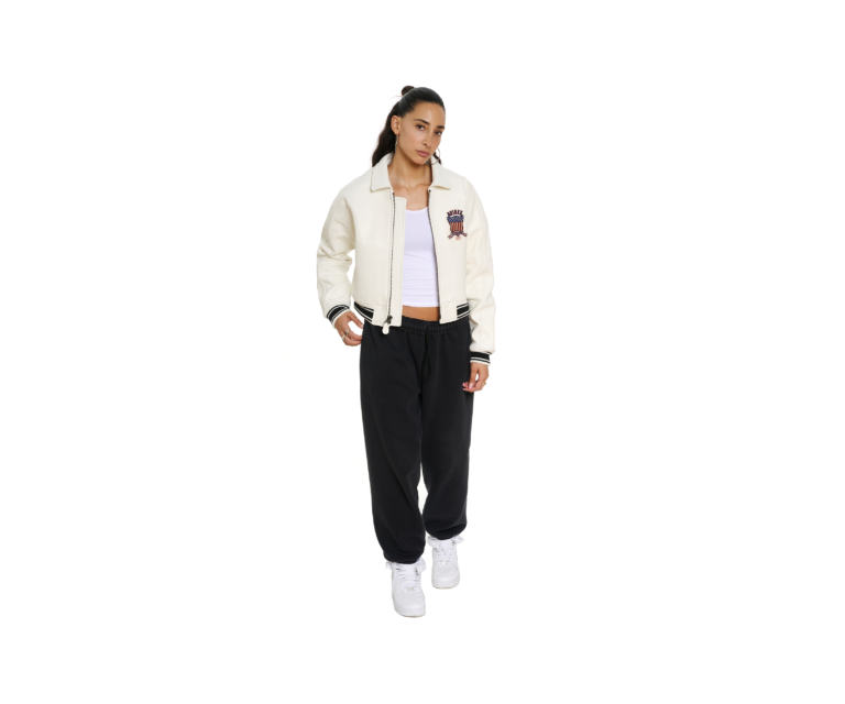 Avirex cropped icon jacket in snow white - photo 7