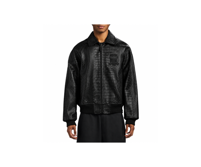Avirex limited edition croc icon jacket in black - photo 3