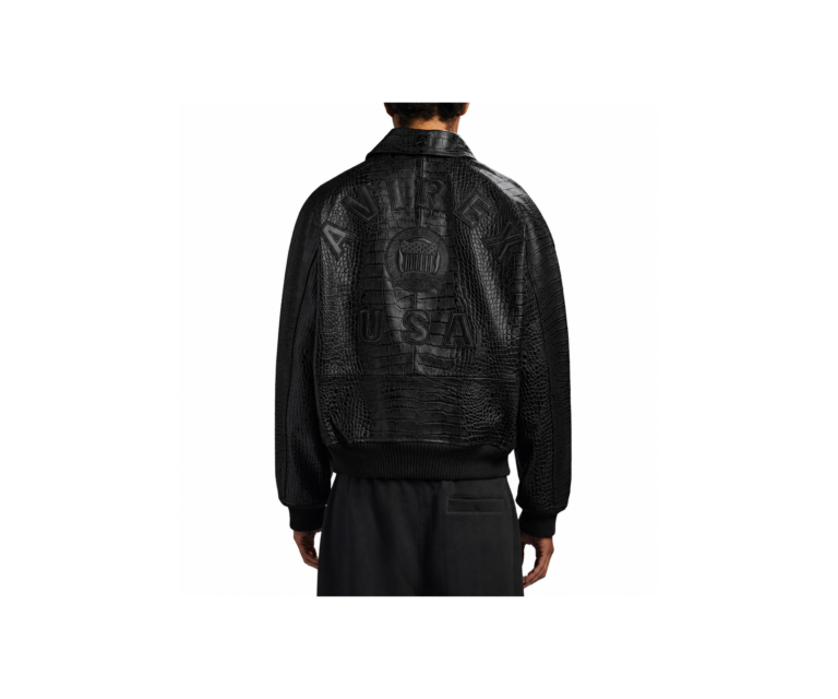Avirex limited edition croc icon jacket in black - photo 4