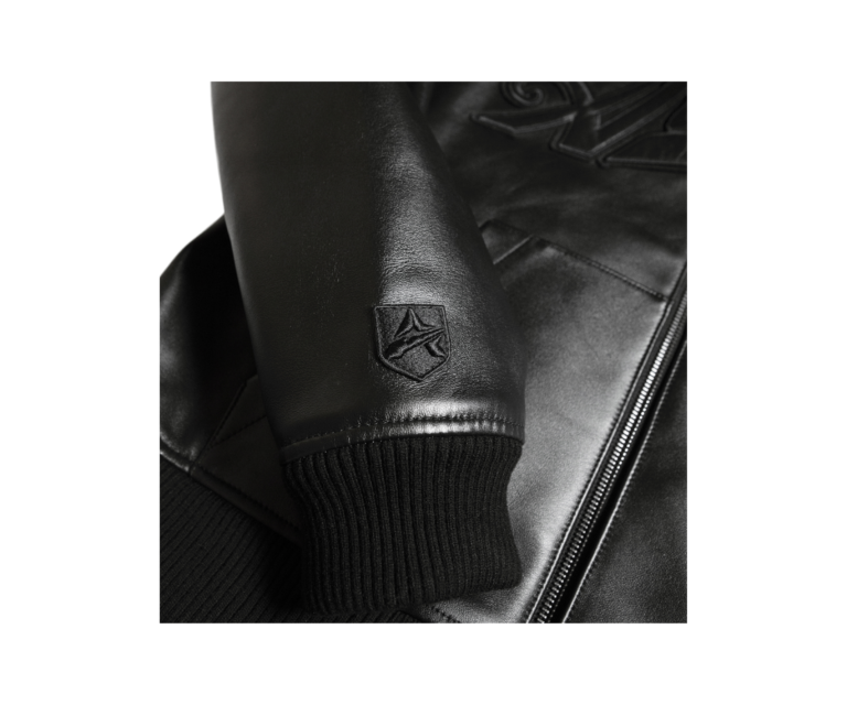Avirex script nappa leather hoodie in black - photo 9