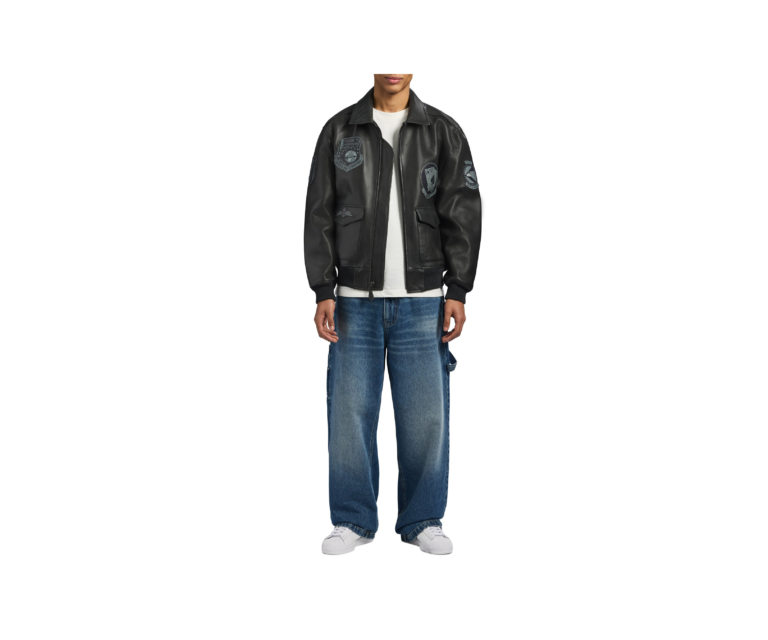 Avirex vintage flight a2 jacket in black - photo 6