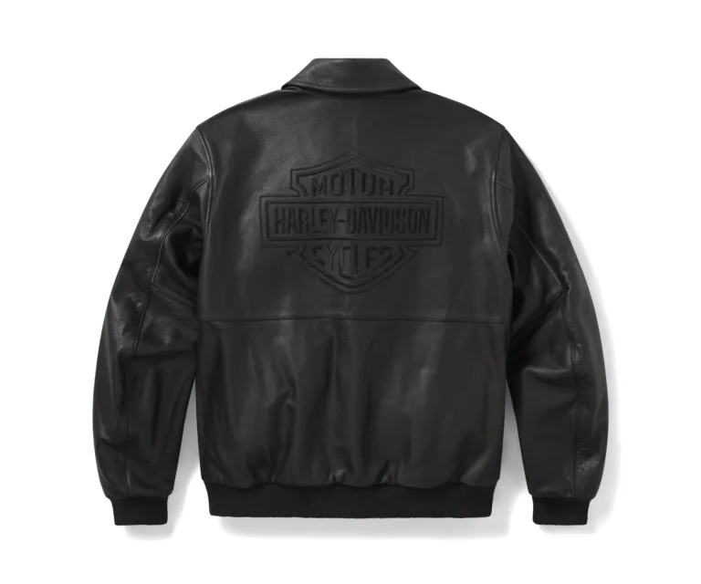 Harley-Davidson Men's A-2 Leather Flight Riding Jacket in Harley Black, product image 2.