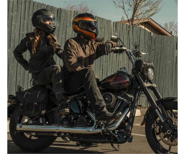 Harley-Davidson Women's Winged Bling Leather Riding Jacket in Harley Black, product image 8.