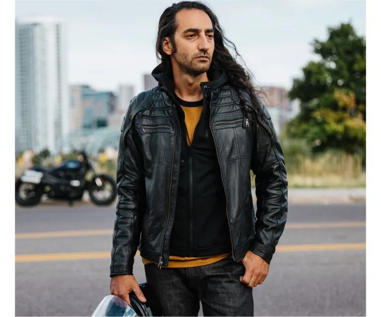 Harley-Davidson Men's Auroral II 3-in-1 Leather Jacket in Black, product image 6.