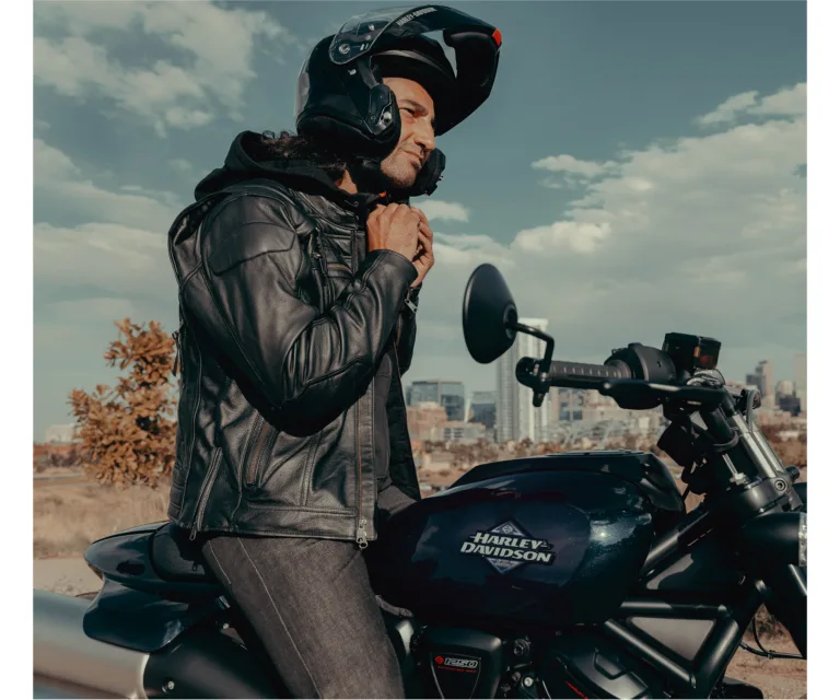 Harley-Davidson Men's Auroral II 3-in-1 Leather Jacket in Black, product image 9.