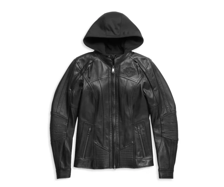 Harley-Davidson Women's Willie G Auroral II 3-in-1 Leather Riding Jacket in Black, product image 1.