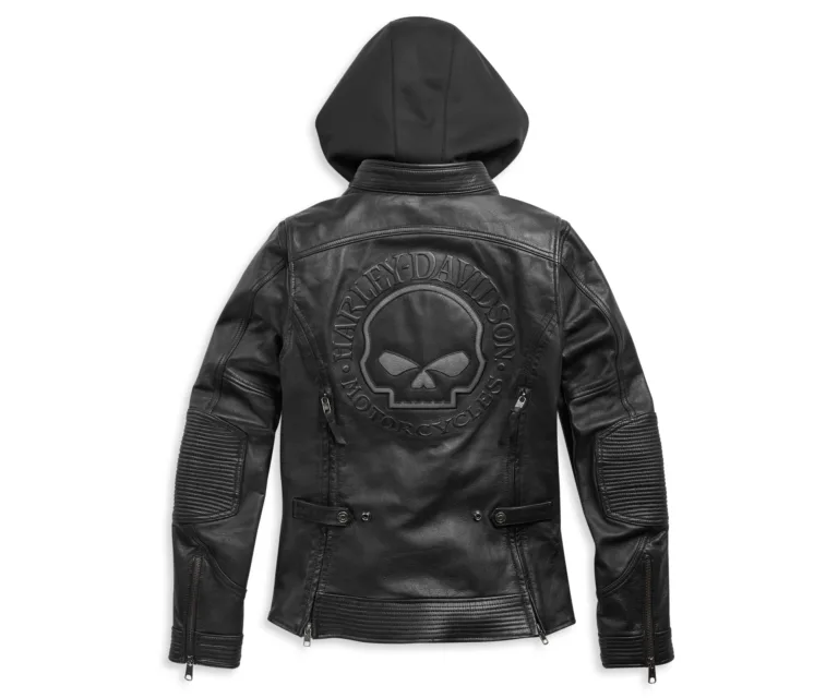 Harley-Davidson Women's Willie G Auroral II 3-in-1 Leather Riding Jacket in Black, product image 2.