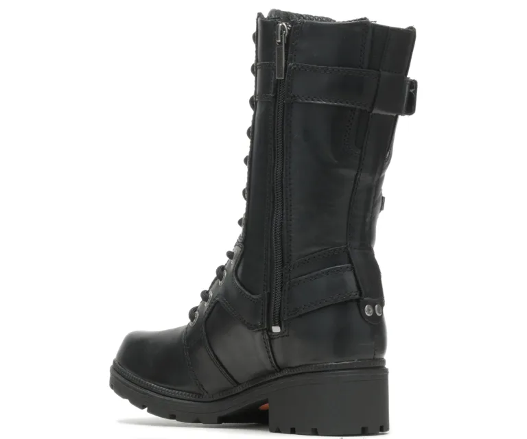 Harley-Davidson Women's Eda 10" Lace Up Boot in Black, product image 10.