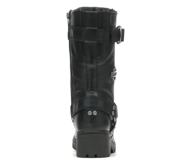 Harley-Davidson Women's Eda 10" Lace Up Boot in Black, product image 2.