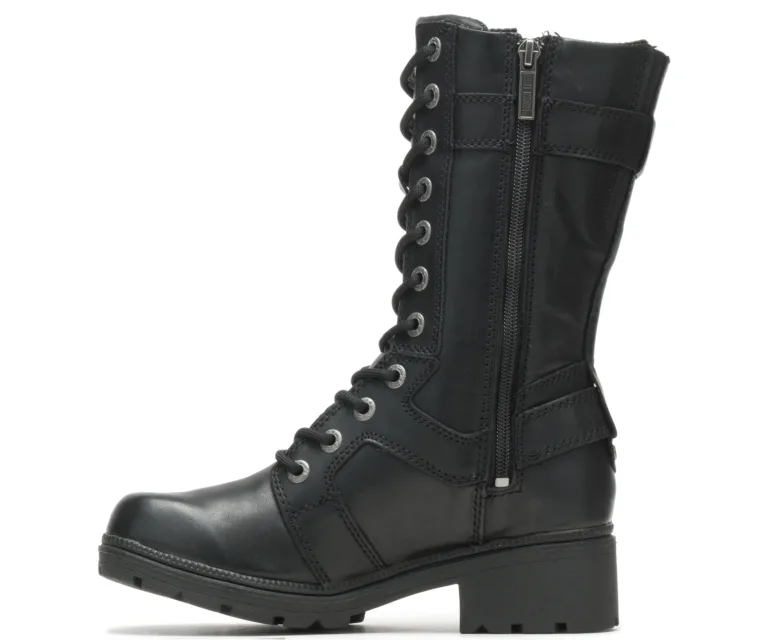 Harley-Davidson Women's Eda 10" Lace Up Boot in Black, product image 5.