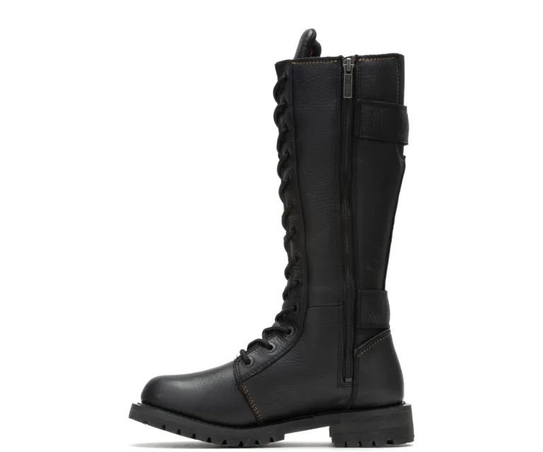 Harley-Davidson Women's Belhaven Waterproof Riding Boot in Black, product image 6.