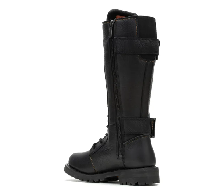 Harley-Davidson Women's Belhaven Waterproof Riding Boot in Black, product image 9.