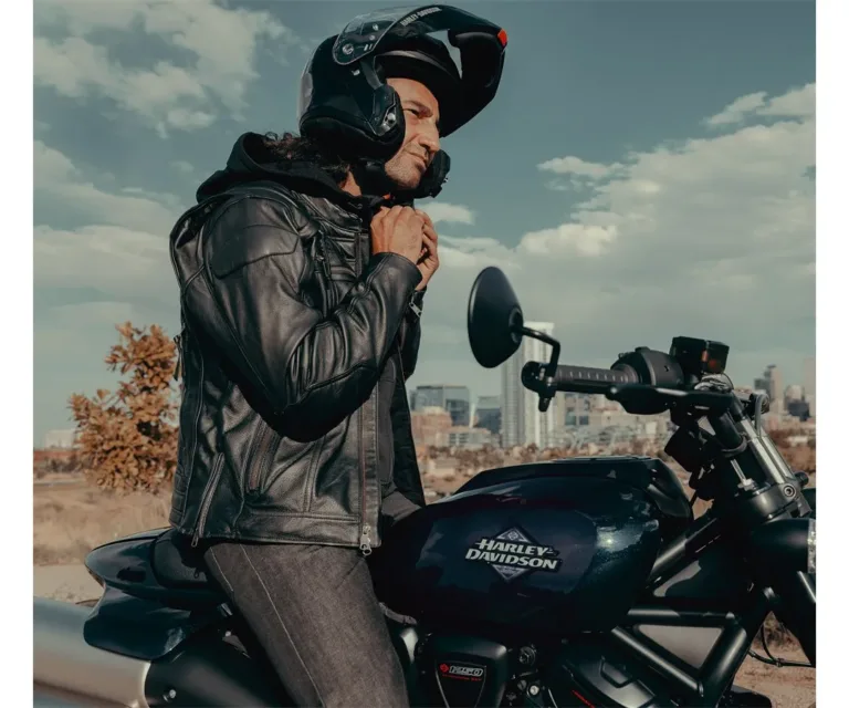 Harley-Davidson Men's Auroral II 3-in-1 Leather Jacket in Black, product image 9.