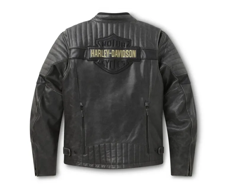 Harley-Davidson Men's H-D Passing Link III Leather Jacket in Harley Black, product image 2.