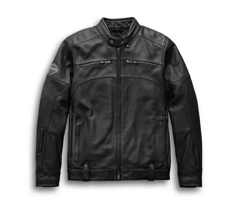 Harley-Davidson Men's Swingarm 3-in-1 Leather Jacket in Black, product image 3.
