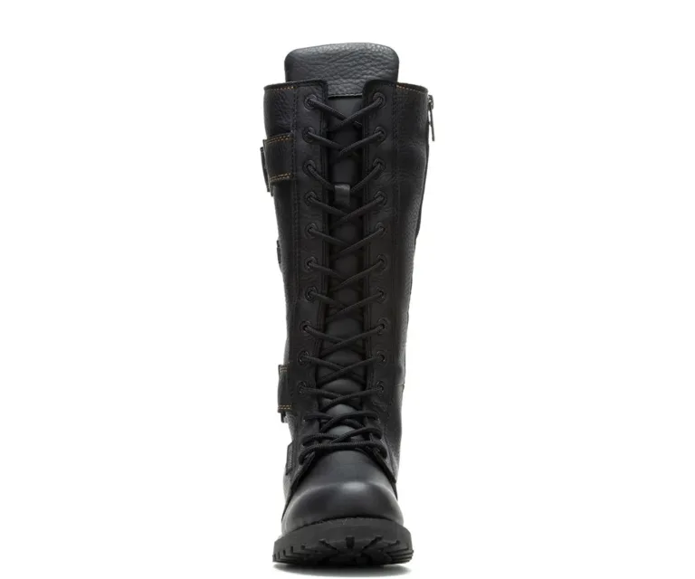 Harley-Davidson Women's Belhaven Waterproof Riding Boot in Black, product image 3.