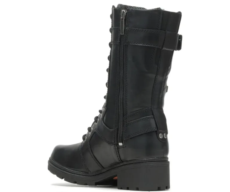 Harley-Davidson Women's Eda 10" Lace Up Boot in Black, product image 10.
