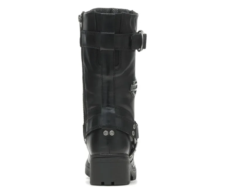 Harley-Davidson Women's Eda 10" Lace Up Boot in Black, product image 2.