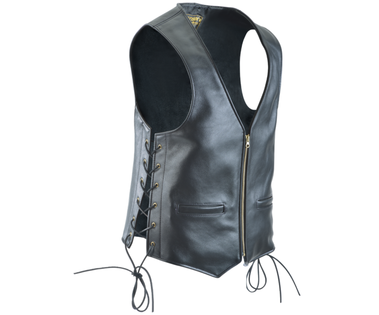 ZIP FRONT VEST + LACE SIDES - gallery view 2